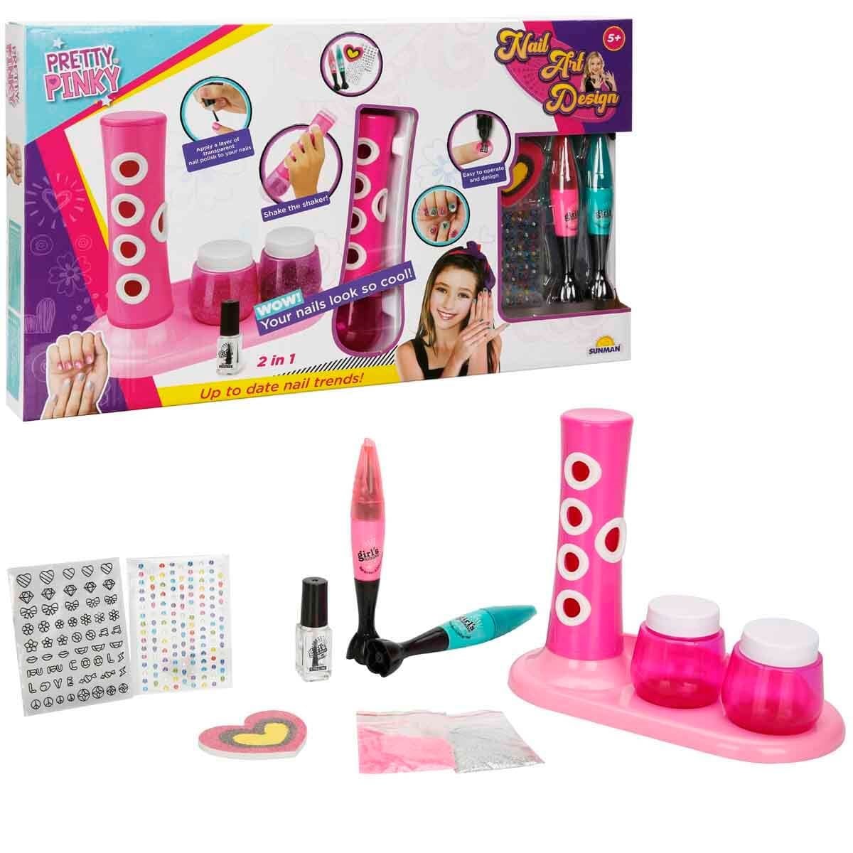 Makyaj ve Güzellik Setleri, Sunman, Pretty Pinky 2in1 Tırnak Tasarım Seti