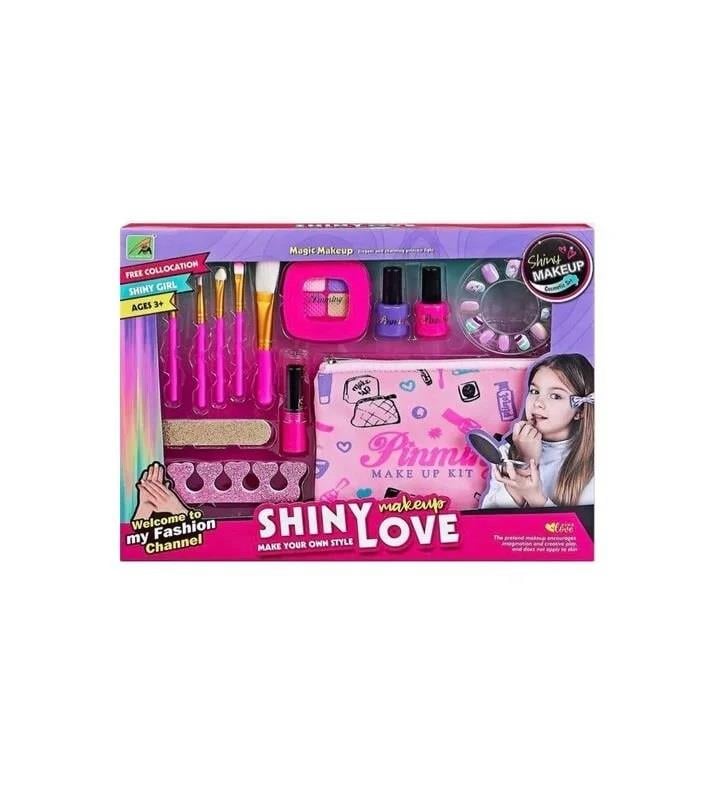 Makyaj ve Güzellik Setleri, MEGA OYUNCAK, Shiny Love Makjay Çantalı Manikür Seti 