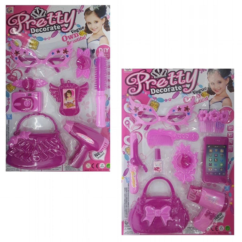 Çantalı Güzellik Seti ve Oyuncak Aksesuarlar