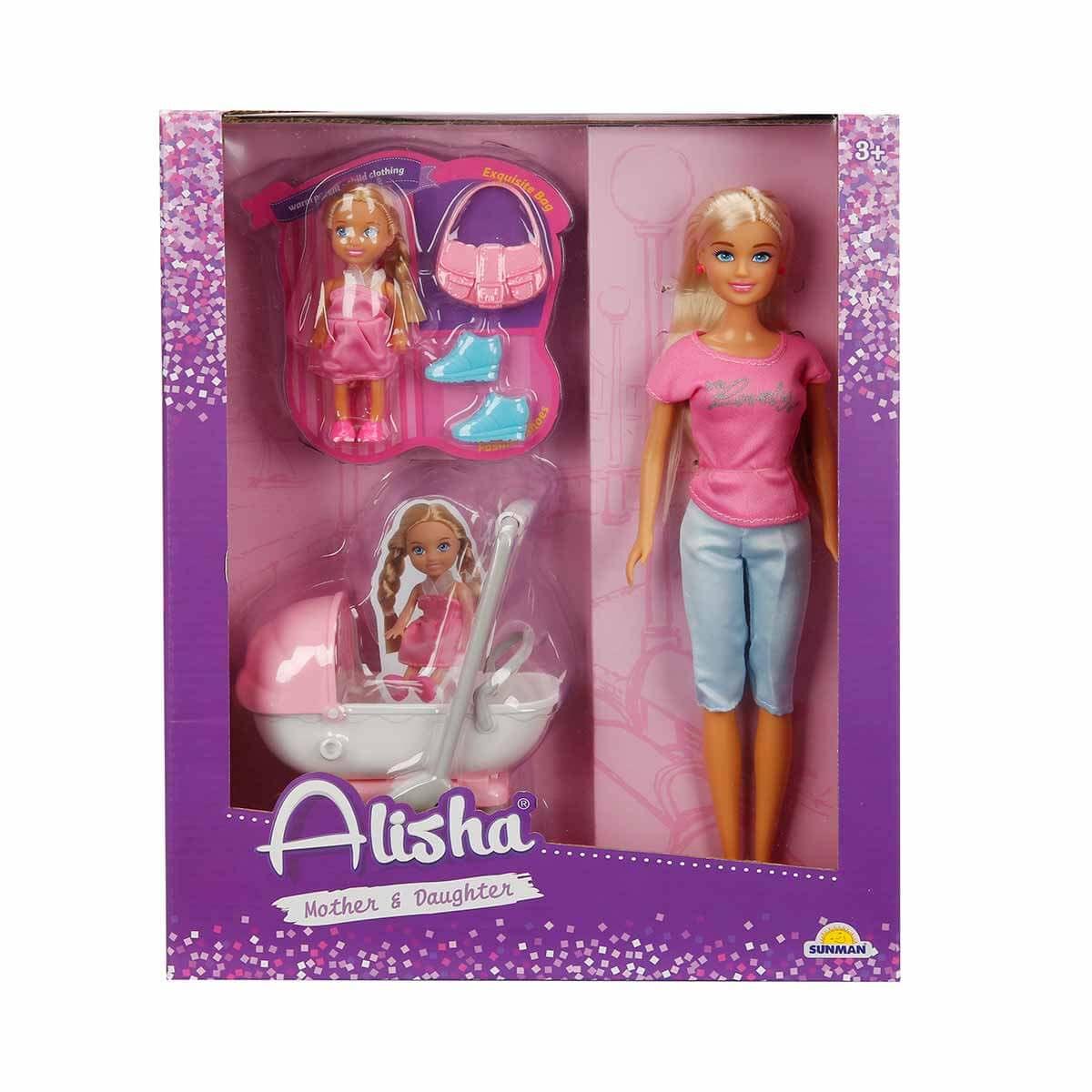 Manken Bebekler, Sunman, Alisha Mother & Daughter Mutlu Gezinti 33869 Pantolonlu Alisha Bebek