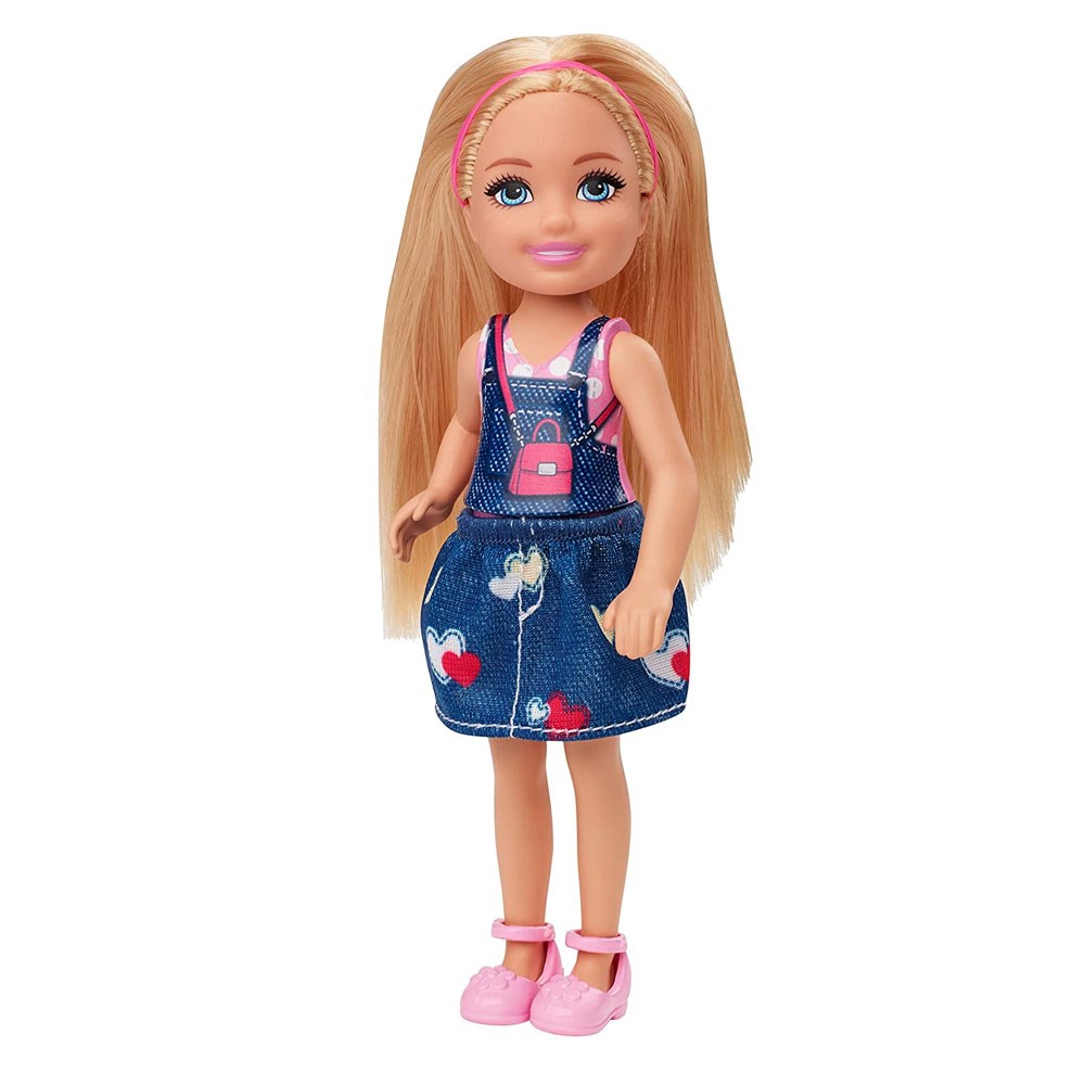 Manken Bebekler, Barbie, Barbie Aksesuarlı Chelsea Bebekler DWJ33 GHV65 Kot Elbiseli