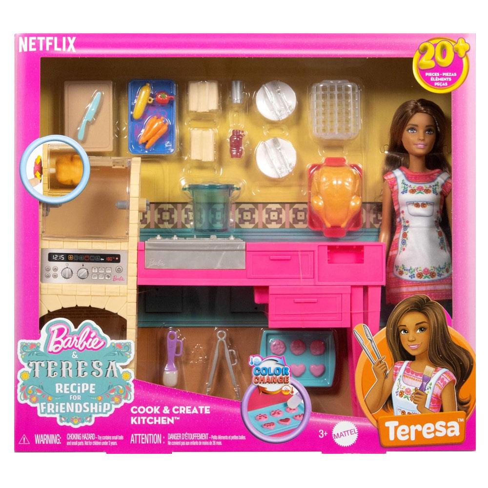 Manken Bebekler, Mattel, Barbie And Teresa Recipe For Friendship Teresa Ve Mutfağı Oyun Seti JCT06