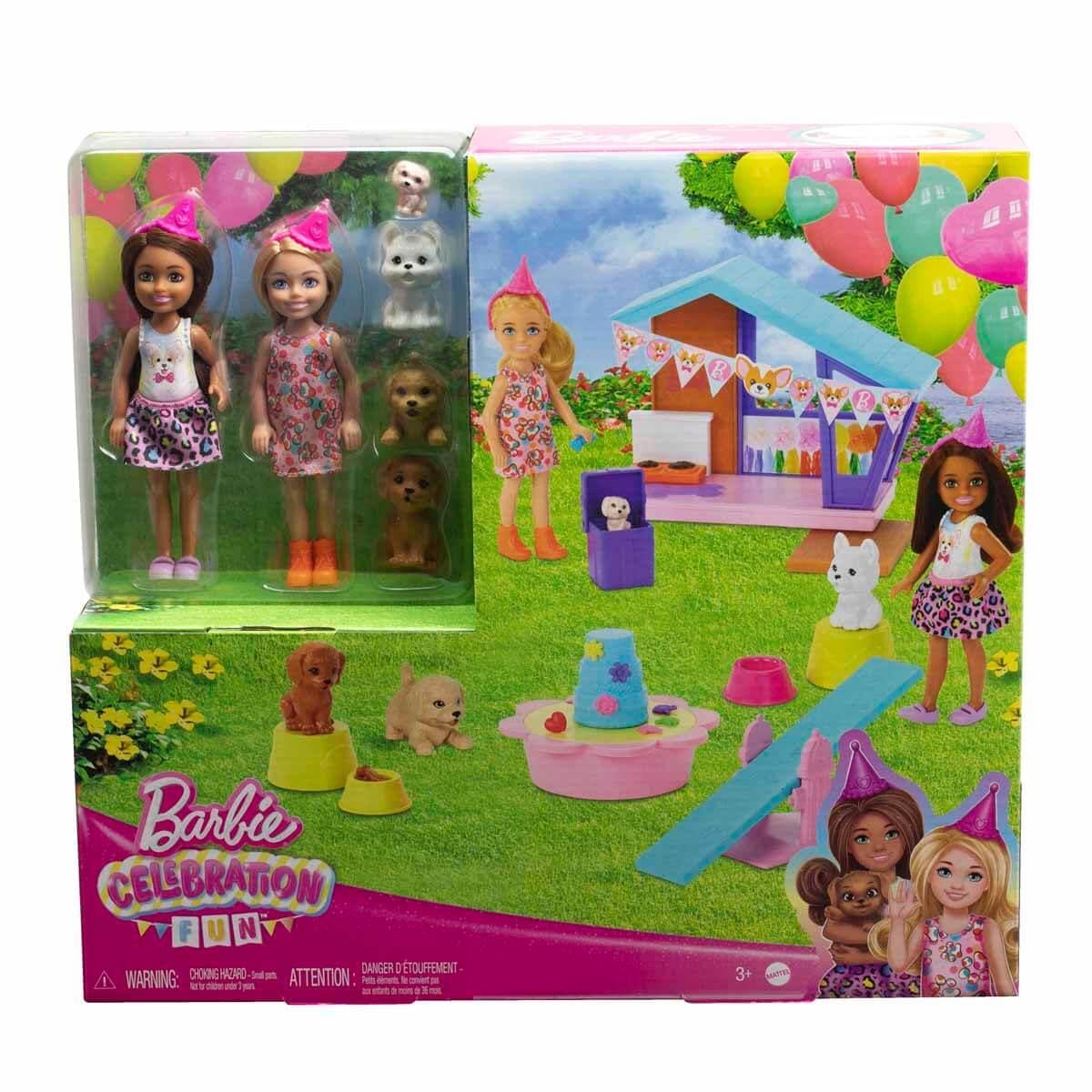 Manken Bebekler, Barbie, Barbie Celebration Fun Chelsea Oyun Seti HJY88