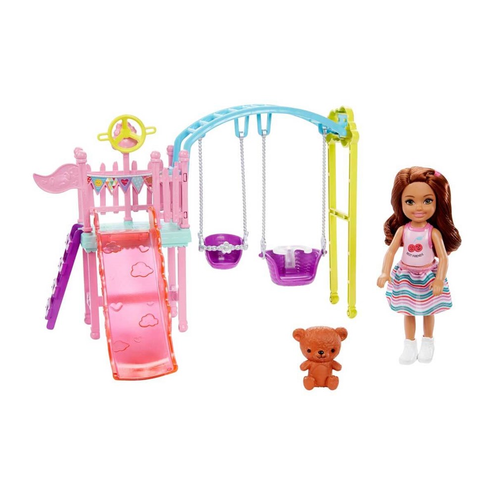 Manken Bebekler, Barbie, Barbie Chelsea Piknikte Oyun Seti FDB32 FXG84 Salıncaklı