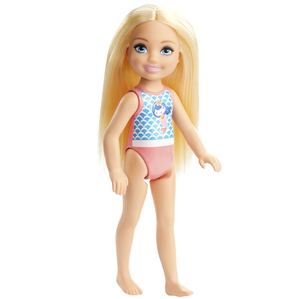 Manken Bebekler, Barbie, Barbie Chelsea Tatilde Bebekleri GLN69 GHV55 Deniz Kızı Desenli
