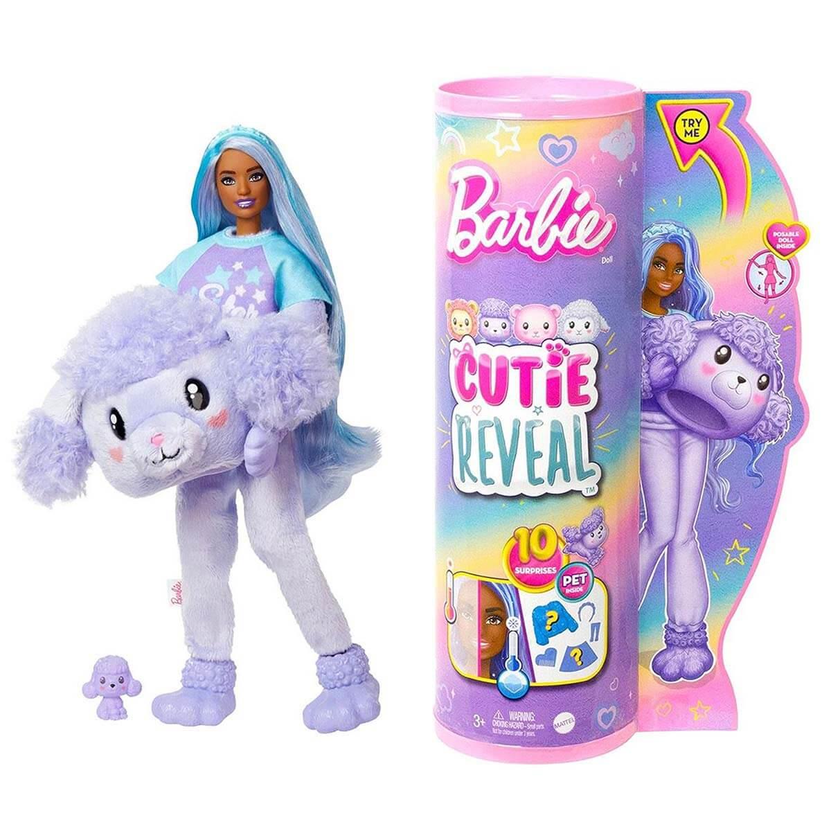 Manken Bebekler, Barbie, Barbie Cutie Reveal Bebekler Barbie Sevimli Kostümler Serisi HKR02 HKR05 Köpekçik