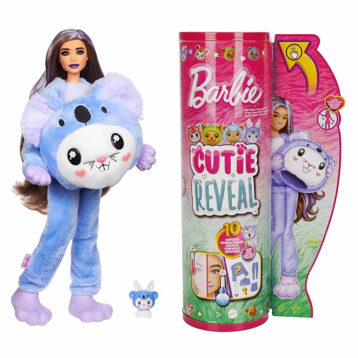 Manken Bebekler, Barbie, Barbie Cutie Reveal Bebek Serisi HRK22 HRK26 Mor