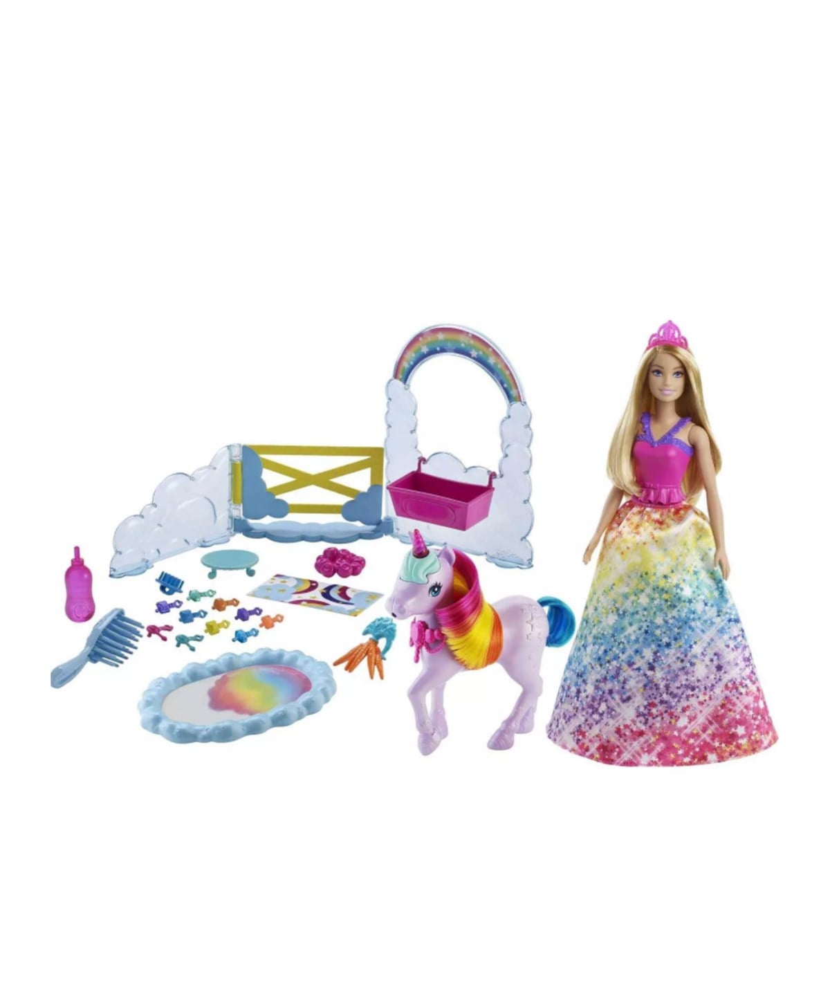 Manken Bebekler, Barbie, Barbie Dreamtopia Bebek ve Tek Boynuzlu At GTG01