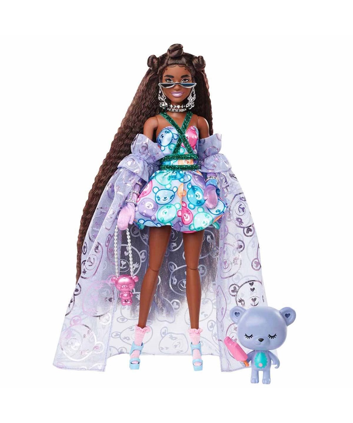Manken Bebekler, Barbie, Barbie Extra Şık Bebek ve Hayvan Dostu Ayıcık HHN13