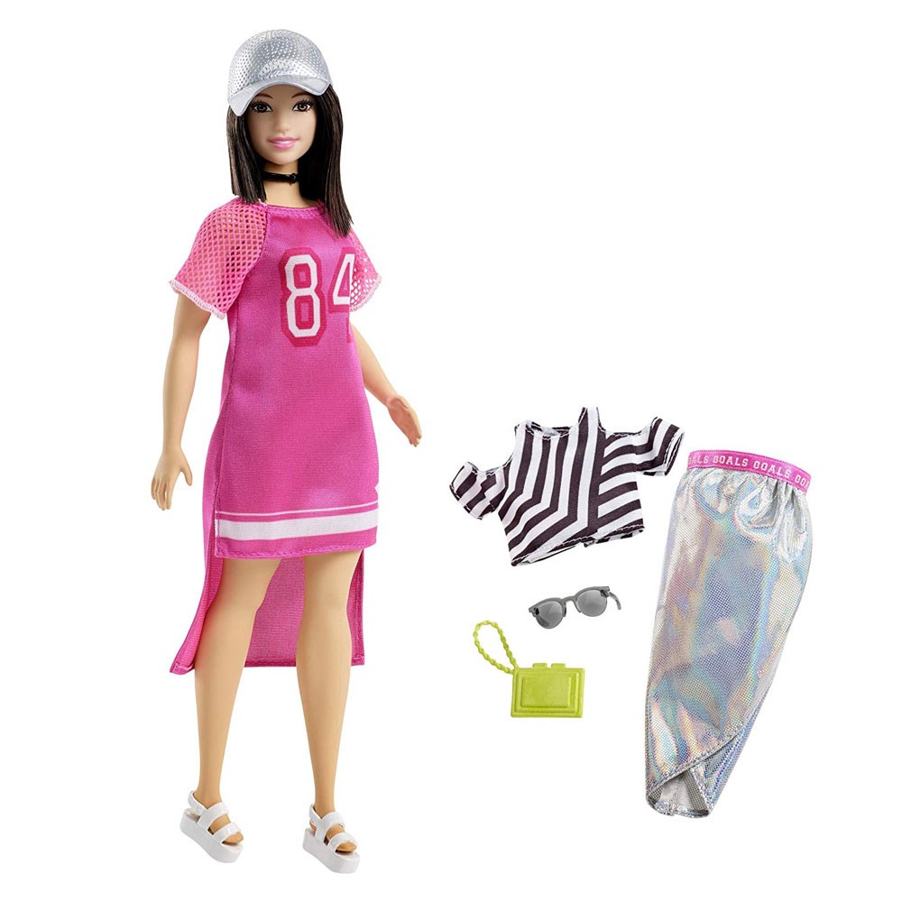 Manken Bebekler, Barbie, Barbie Fashionistas Bebek Yedek Elbiseli Büyüleyici Parti Bebekleri FJF67