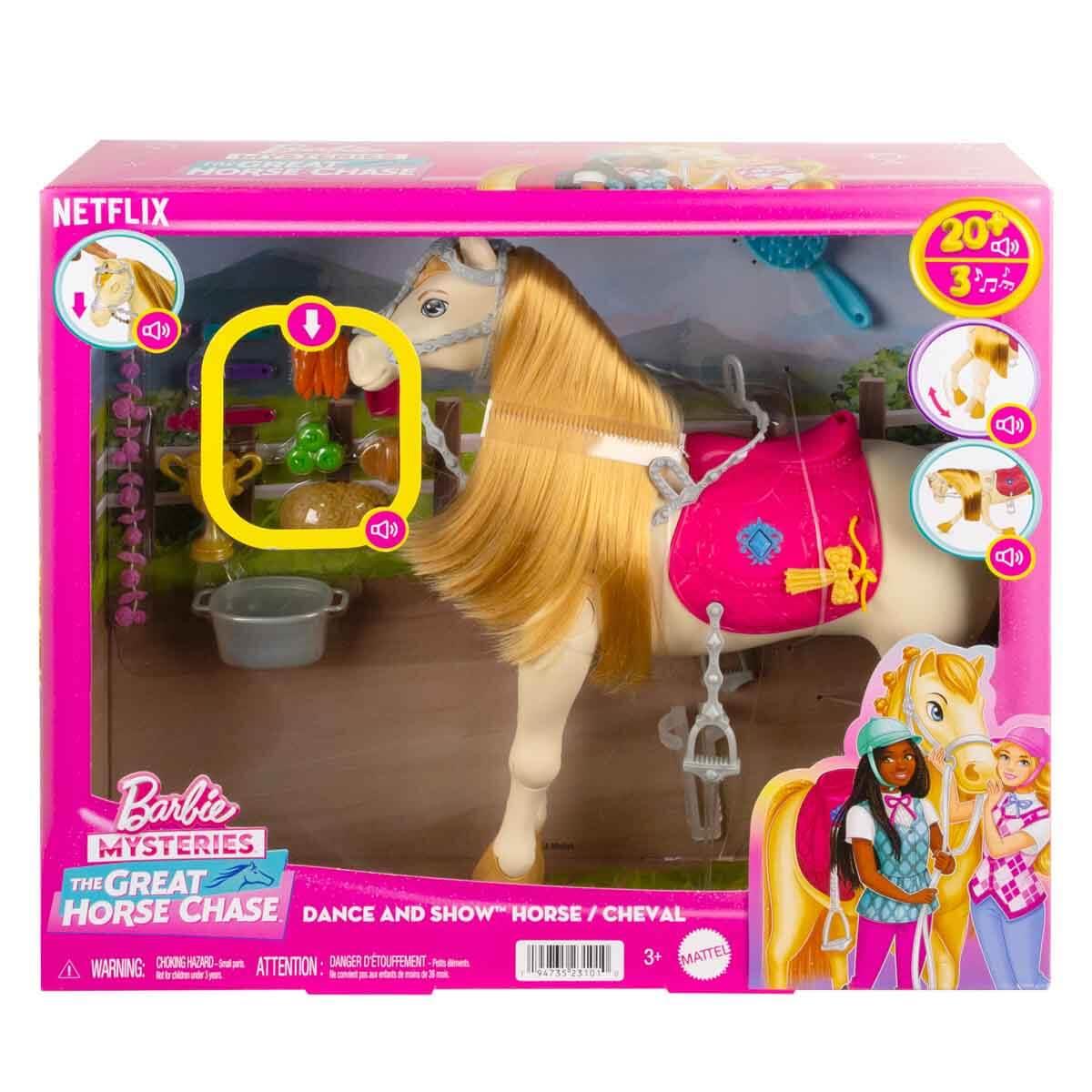 Manken Bebekler, Barbie, Barbie Gizemleri Büyük At Kovalamacası Dans ve Gösteri Atı HXJ42