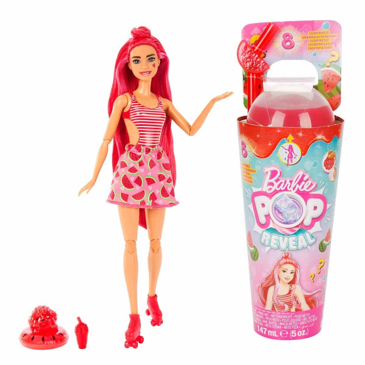 Manken Bebekler, diğer, Barbie Pop Reveal Meyve Serisi HNW40 HNW43 Watermelon Crush