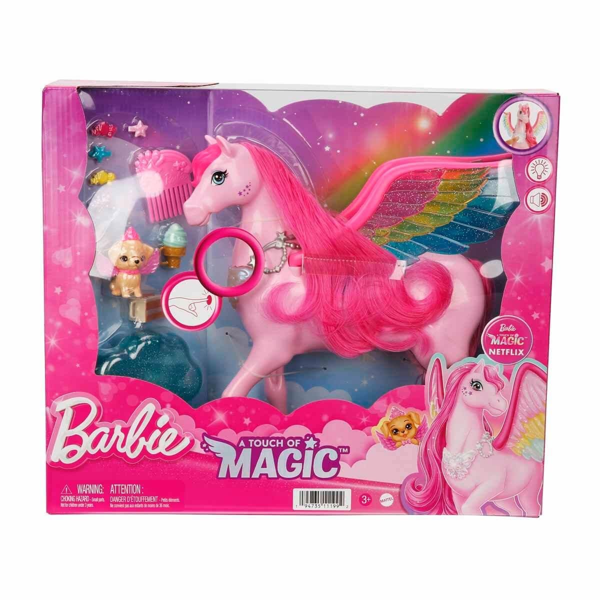Manken Bebekler, Barbie, Barbie Sesli ve Işıklı Magic Pegasus ve Aksesuarları HLC40
