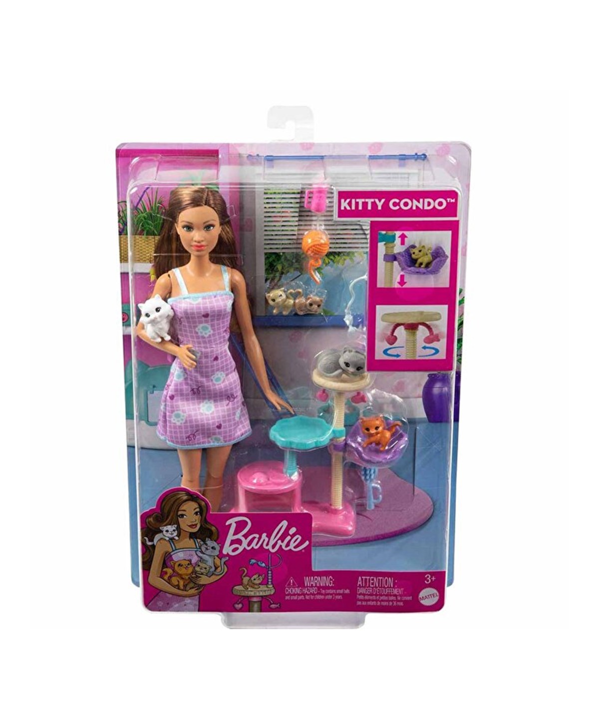 Manken Bebekler, Barbie, Barbie ve Yavru Kedileri Oyun Seti HHB70