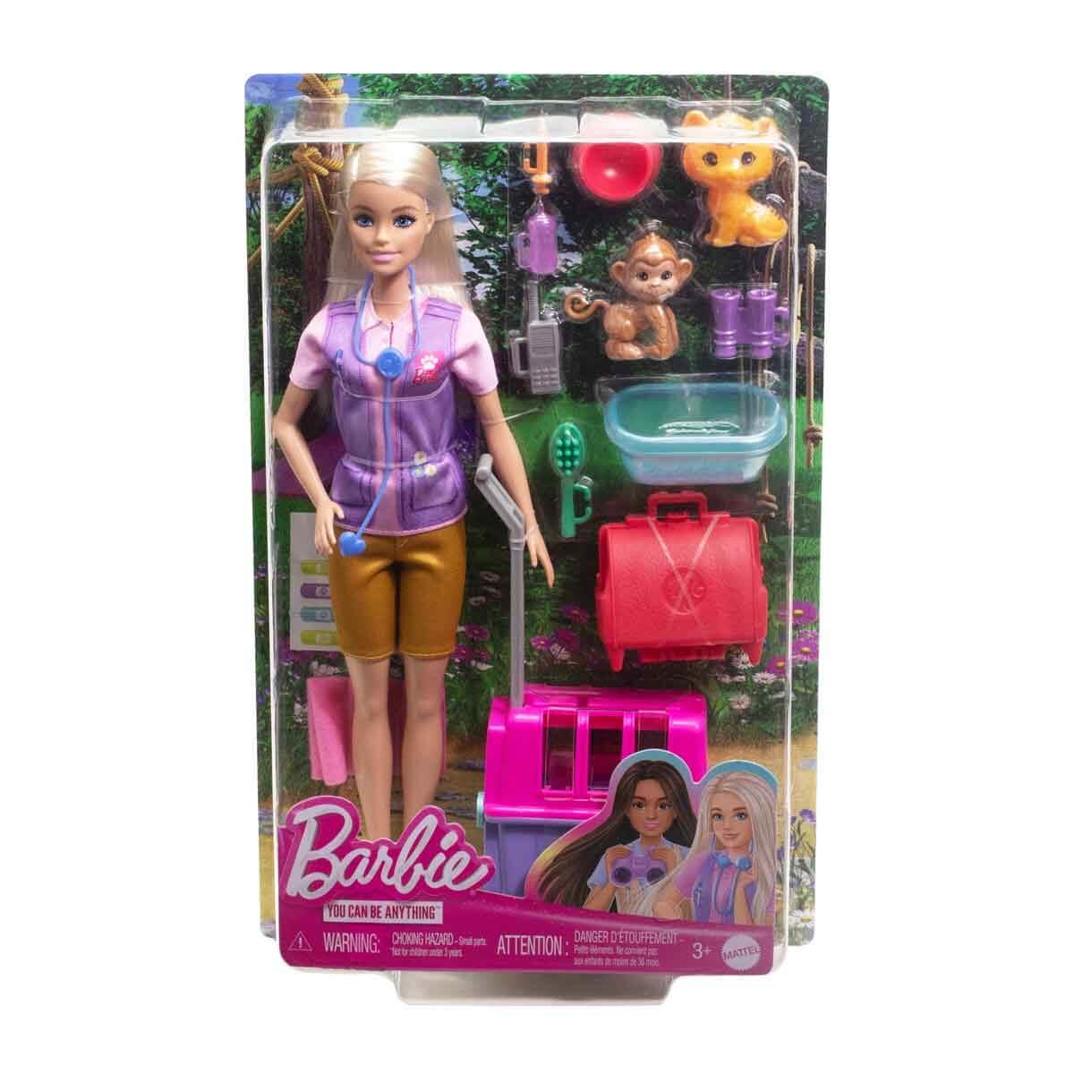 Manken Bebekler, Mattel, Barbie Veteriner Mini Oyun Seti HRG50