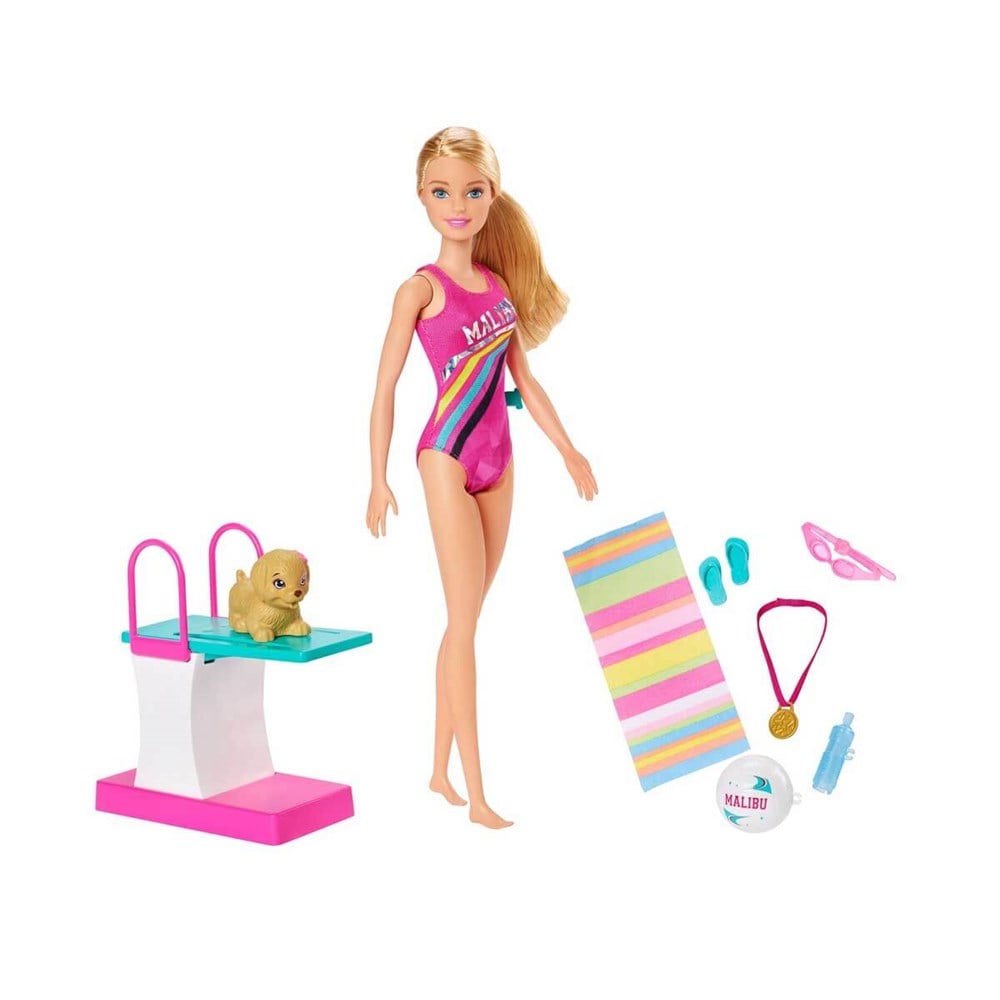 Manken Bebekler, Barbie, Barbie Yüzücü Oyun Seti GHK23