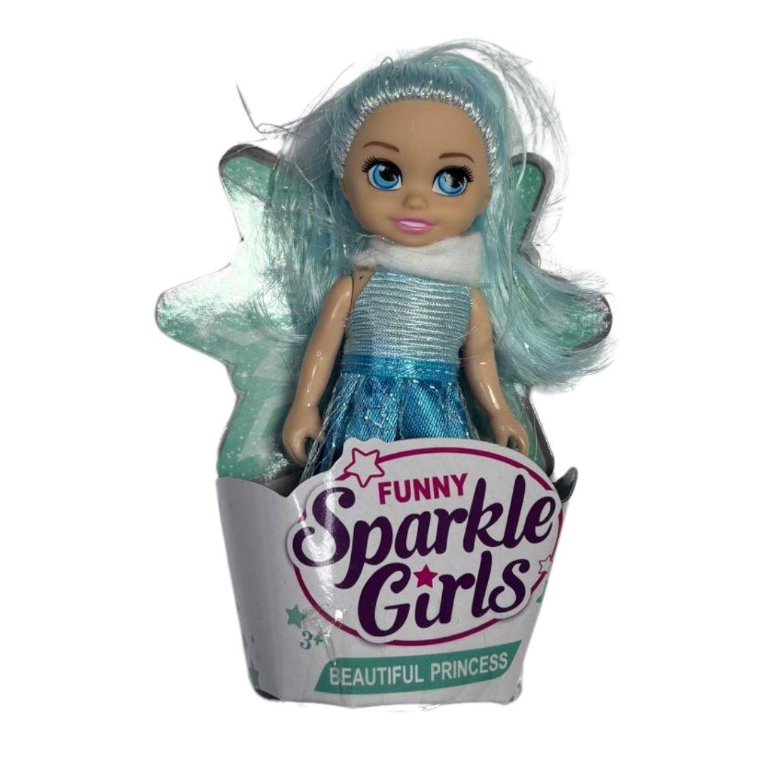 Manken Bebekler, Ceren, CTOY Işıltılı Mini Bebek 74021 Mavi