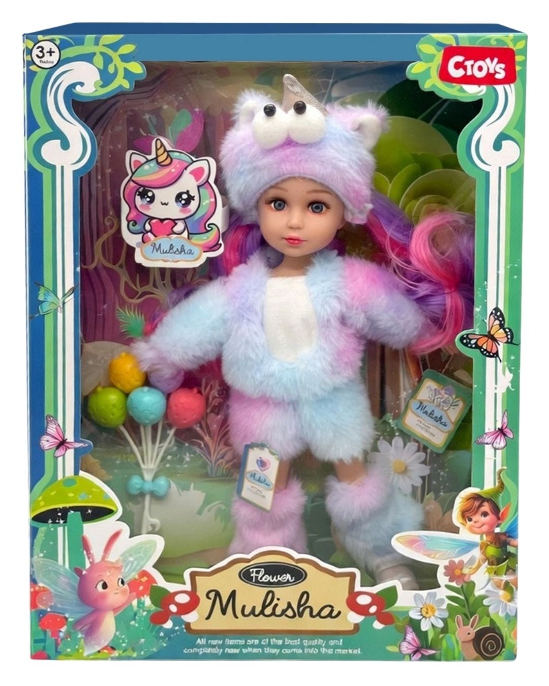 Manken Bebekler, Ceren, CTOY Kostümlü Bebek 30 cm QJ183C