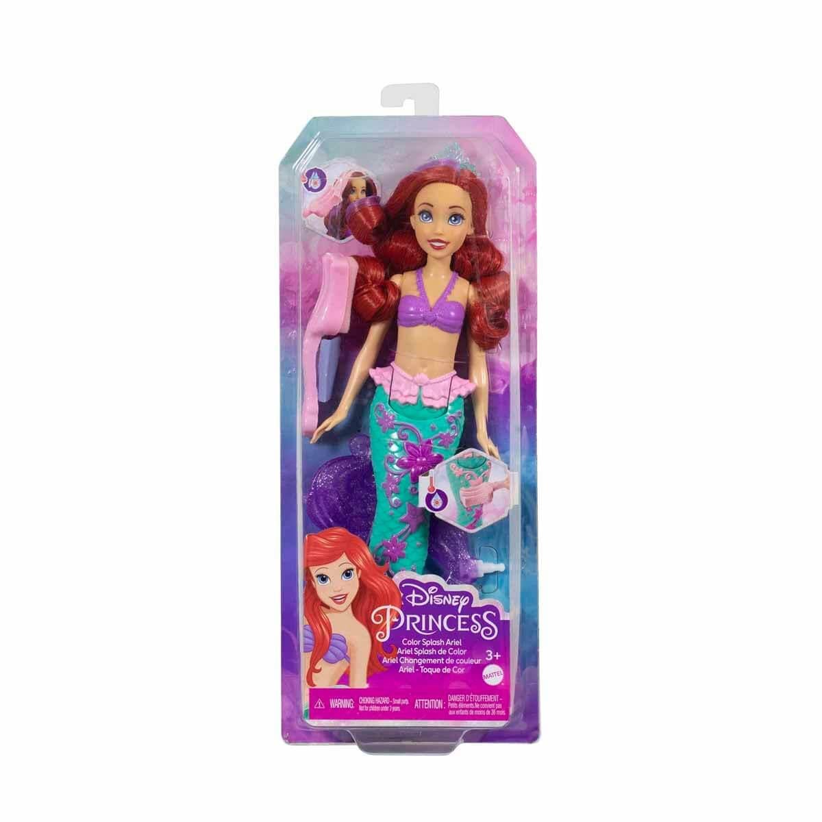 Manken Bebekler, DİSNEY, Disney Prenses Muhteşem Renk Değiştiren Saçlı Deniz Kızı Ariel HLW00