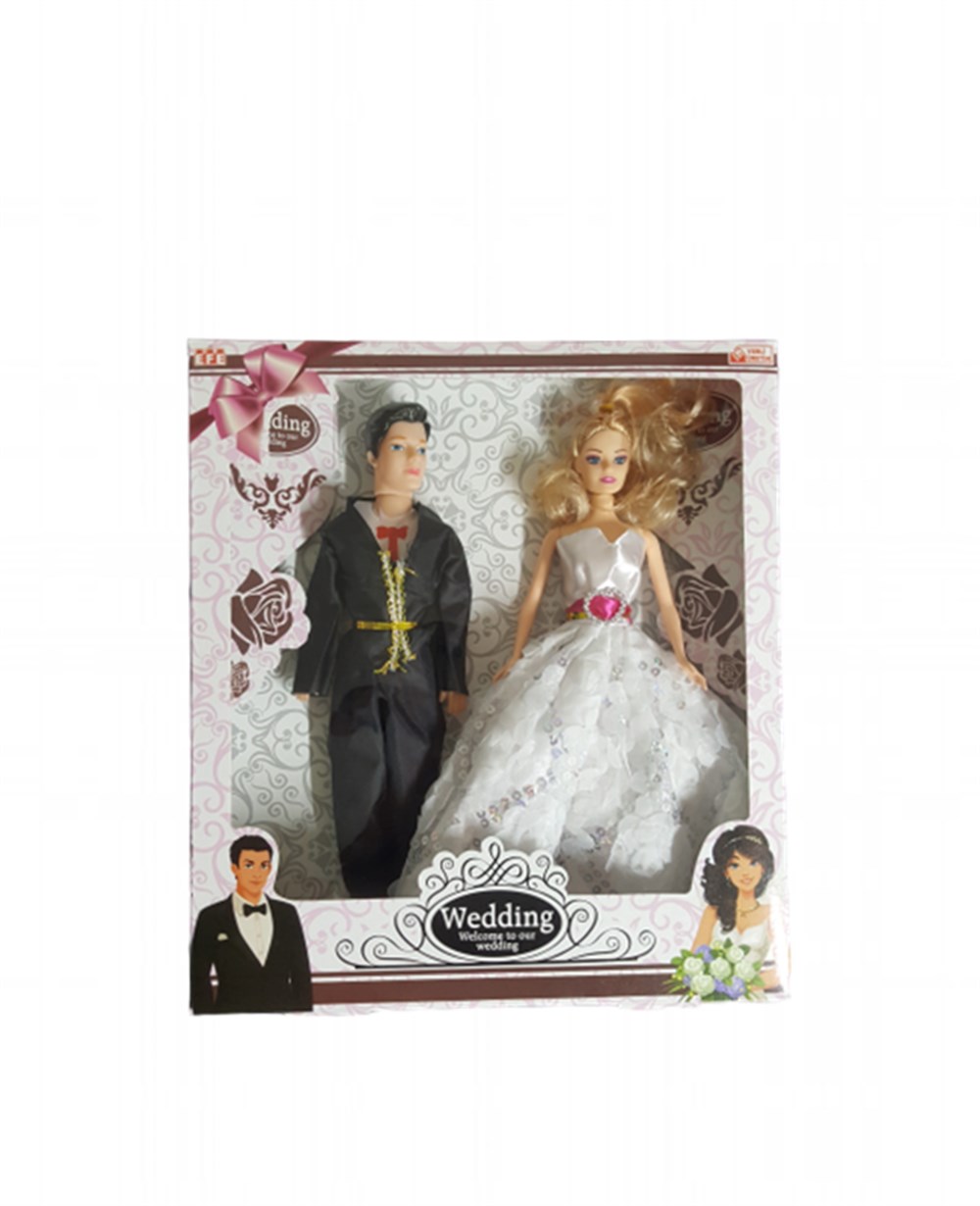 Manken Bebekler, Efe Toys, Wedding Gelin Damat Oyuncak Bebek