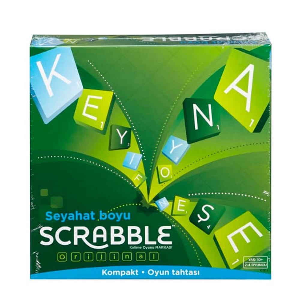 Masa Oyunları, Mattel Games, Scrabble Travel Türkçe Seyahat Boyu CJT14