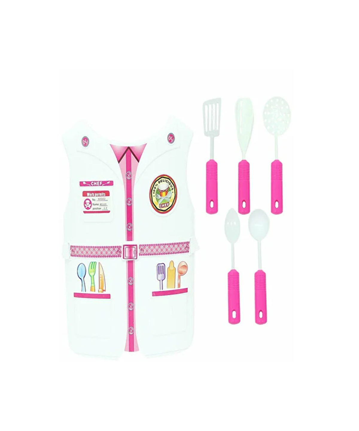 Mesleki Oyuncaklar, MEGA OYUNCAK, Kartele Kostümlü Aşçı Seti