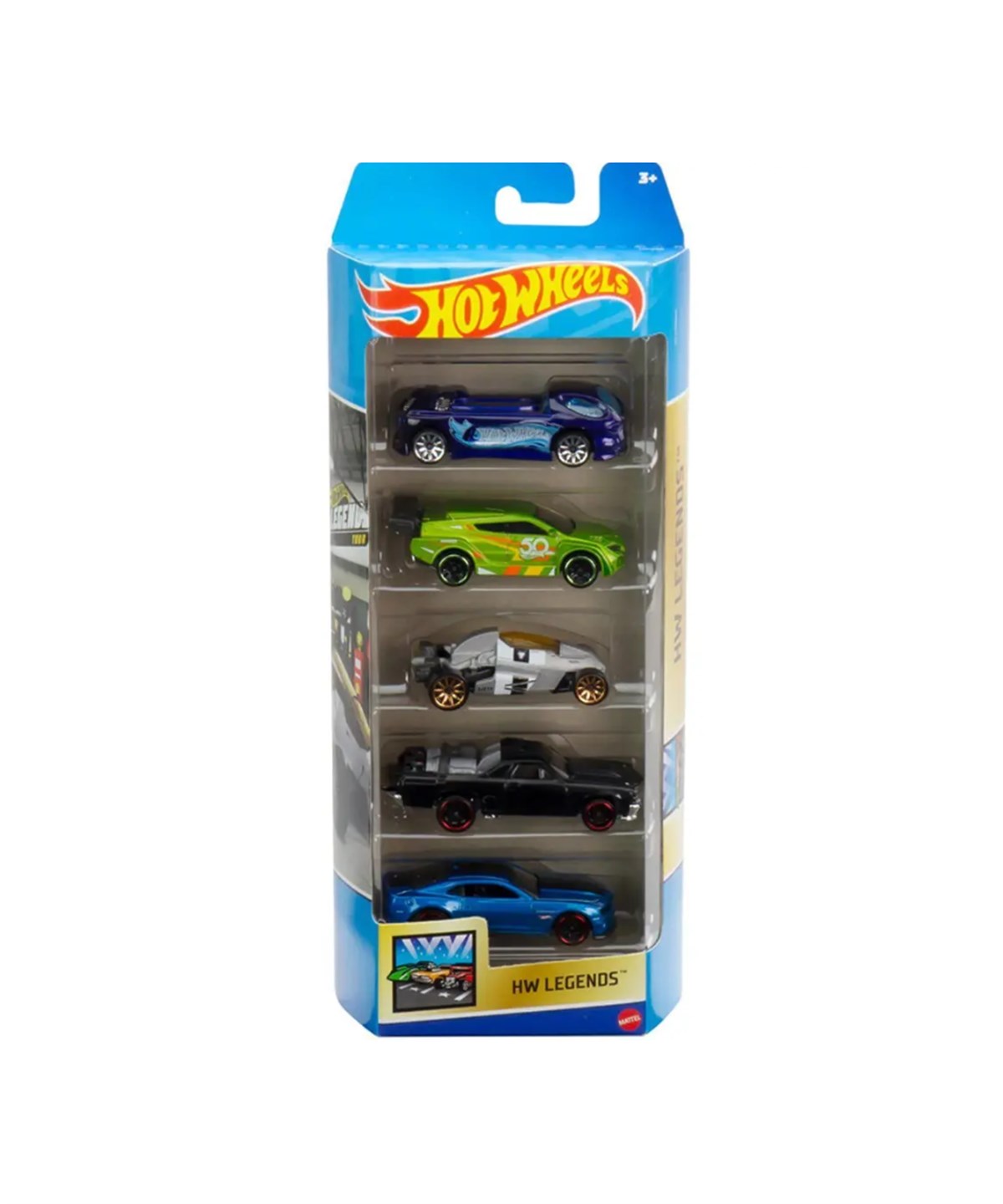 Metal Model Arabalar, Hot Wheels, Hot Wheels 5'li Araba Seti 01806 HFV82 HW Legends