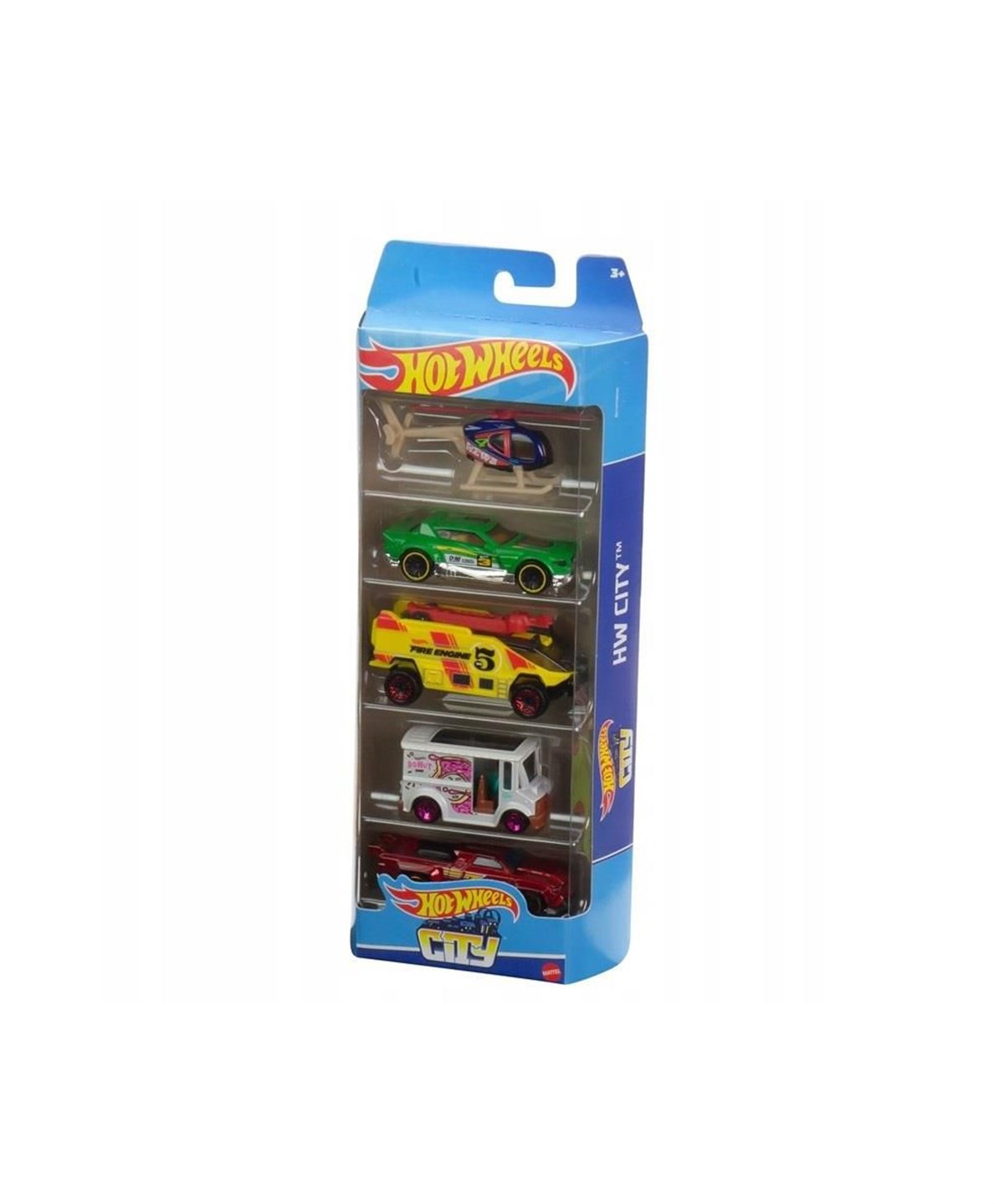 Metal Model Arabalar, Hot Wheels, Hot Wheels 5'li Araba Seti 01806 HFV83 City