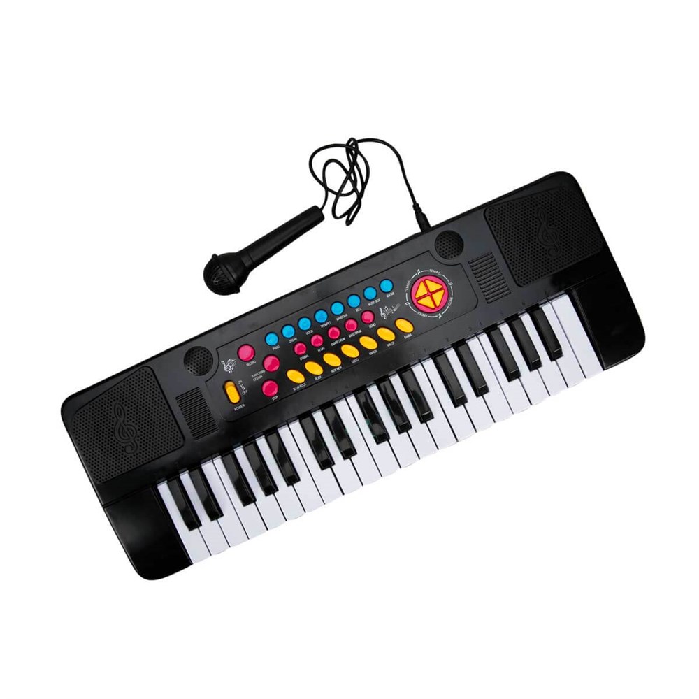 8680863019467, Müzik Aletleri, Sunman, Mikrofonlu Elektronik Org 37 Tuşlu Siyah