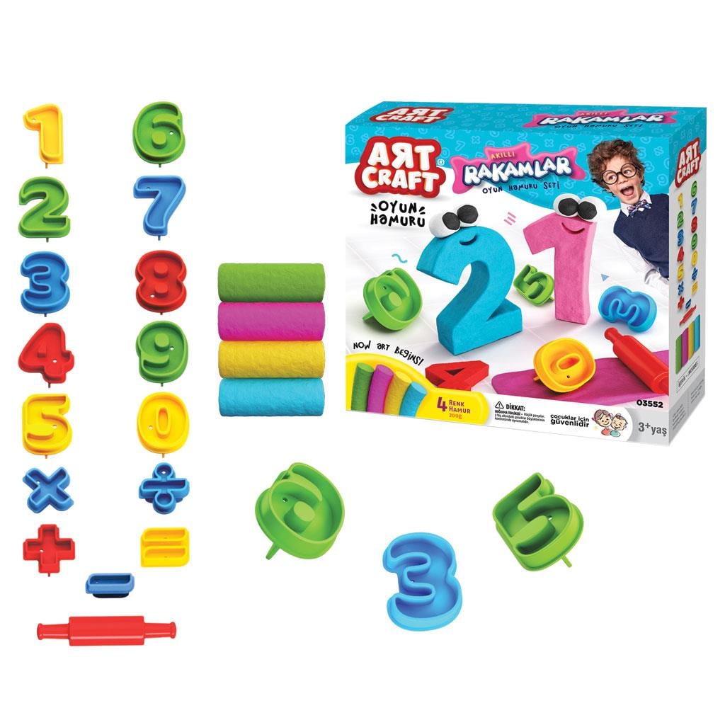 Oyun Hamuru ve Slime, Dede, Art Craft 3D Rakamlar Oyun Hamuru Seti
