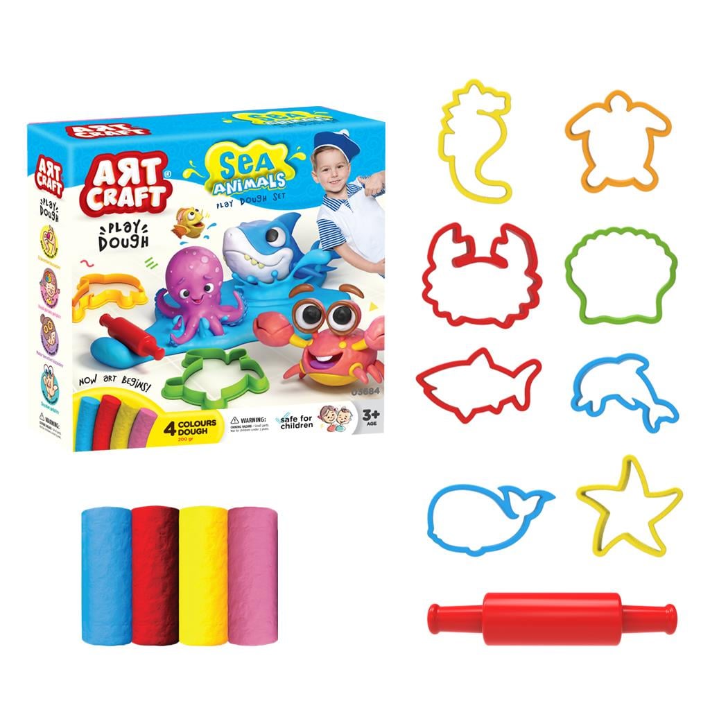 Oyun Hamuru ve Slime, Dede, Art Craft Deniz Hayvanları Oyun Hamuru Seti