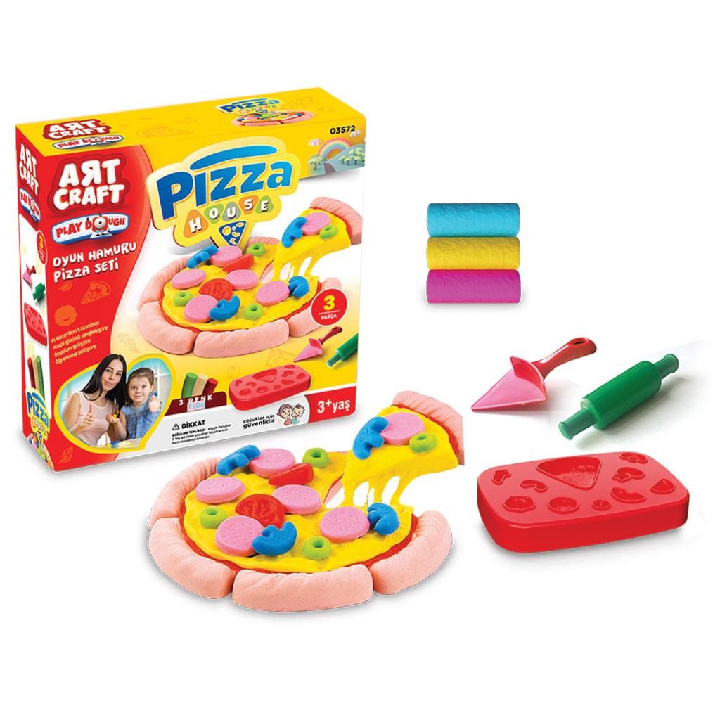 Oyun Hamuru ve Slime, Dede, Art Craft Pizza Oyun Hamuru Seti