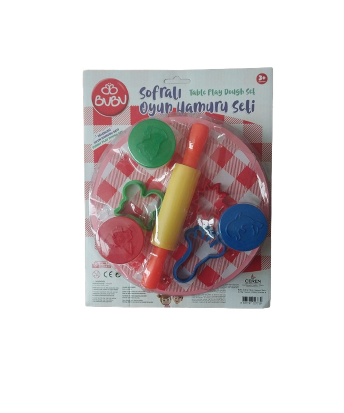 Oyun Hamuru ve Slime, BuBu, BuBu Sofralı Oyun Hamuru Seti ve 3x15gr Hamur OH0002 Pembe Masa