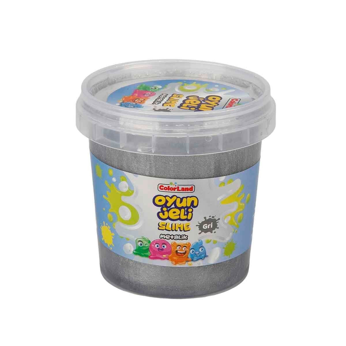 Oyun Hamuru ve Slime, Ceren, Colorland Oyun Jeli Slime 145 gr Metalik Gri