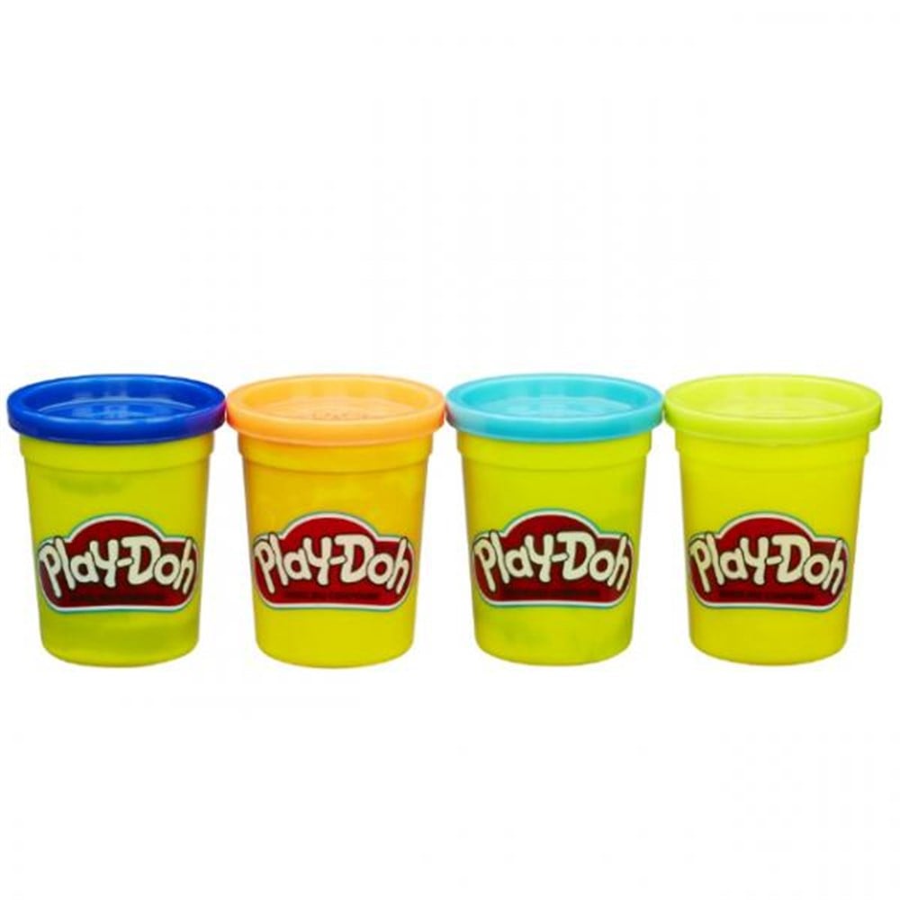 Oyun Hamuru ve Slime, Play-Doh, Play Doh 4'lü Oyun Hamuru 448gr Parlak Renkler