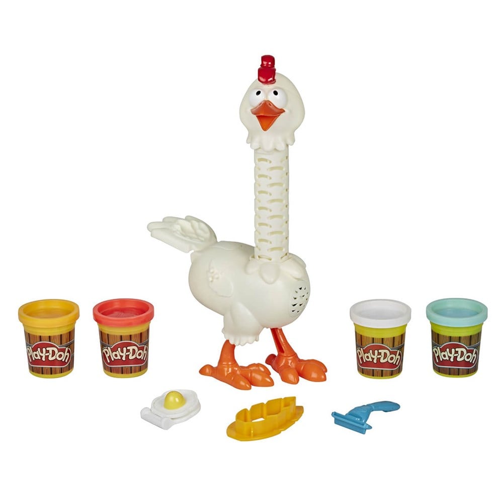 Oyun Hamuru ve Slime, Play-Doh, Play Doh Çılgın Tavuk E6647 Oyun Hamuru Seti