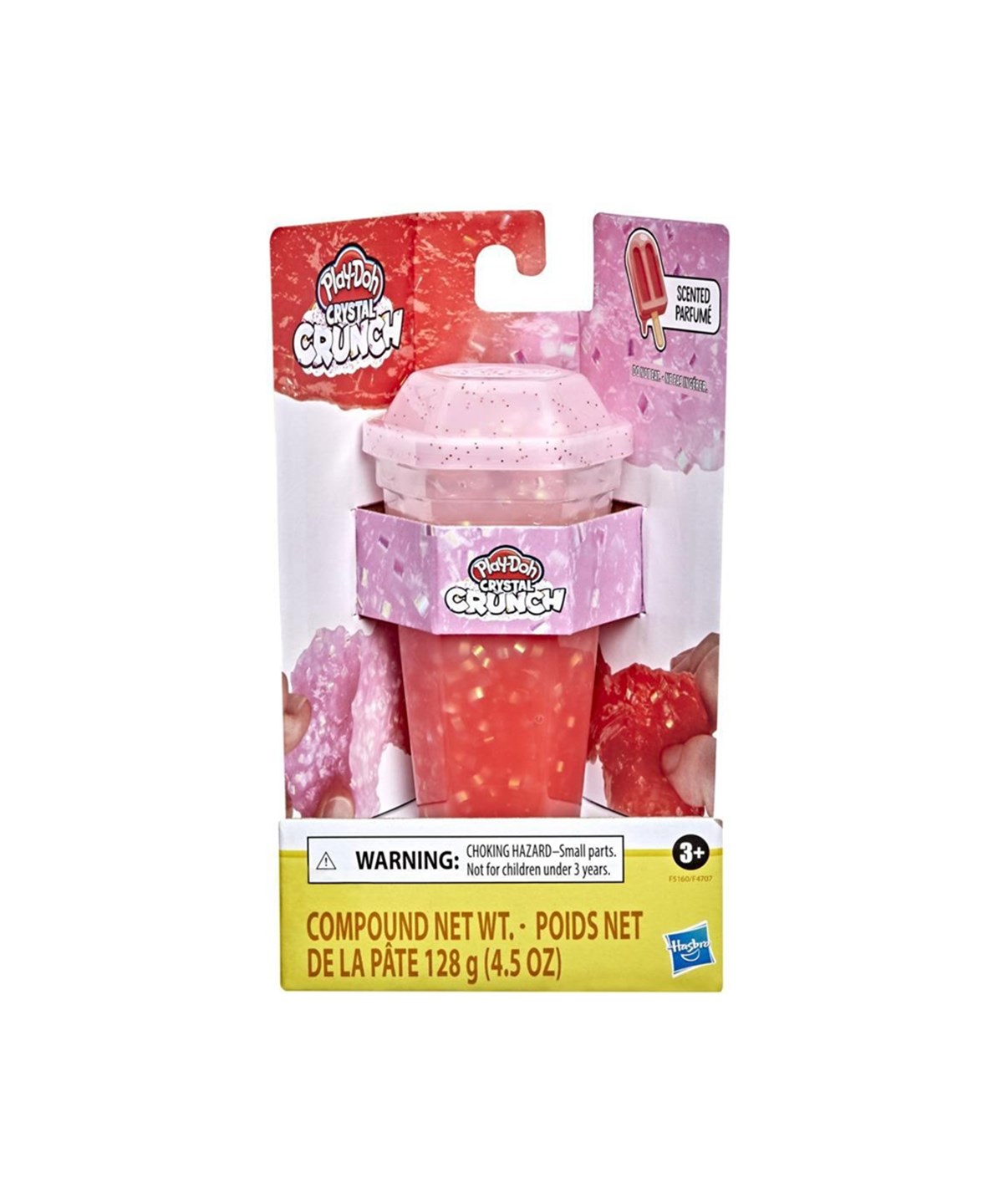 Oyun Hamuru ve Slime, Play-Doh, Play Doh Crystal Crunch Hamur F4701 F5164 Açık Pembe