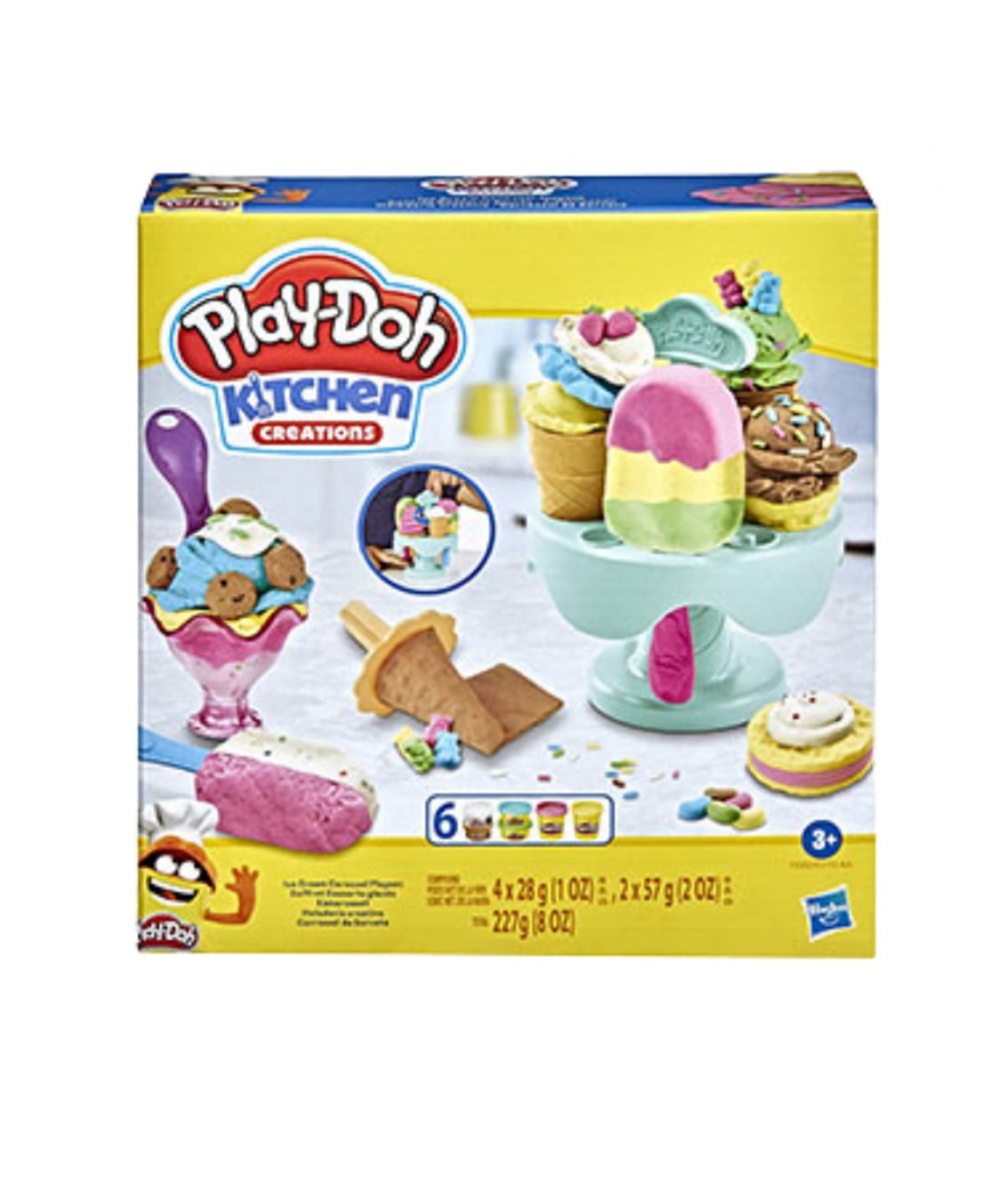 Oyun Hamuru ve Slime, Play-Doh, Play Doh Mutfak Atölyesi Dondurma Seti E5112 F5332