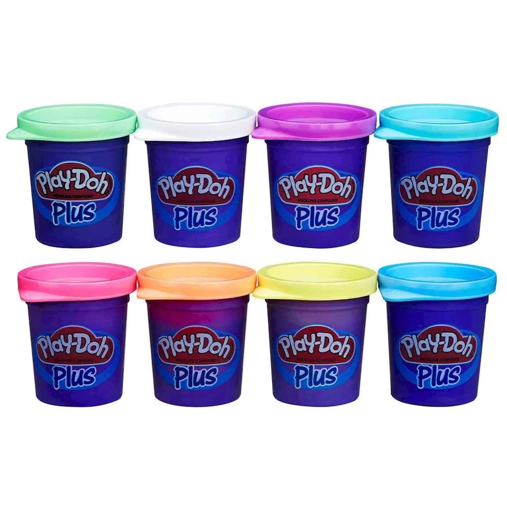 Oyun Hamuru ve Slime, Play-Doh, Play Doh Plus Oyun Hamuru 8'li Yumuşak Hamur A1206