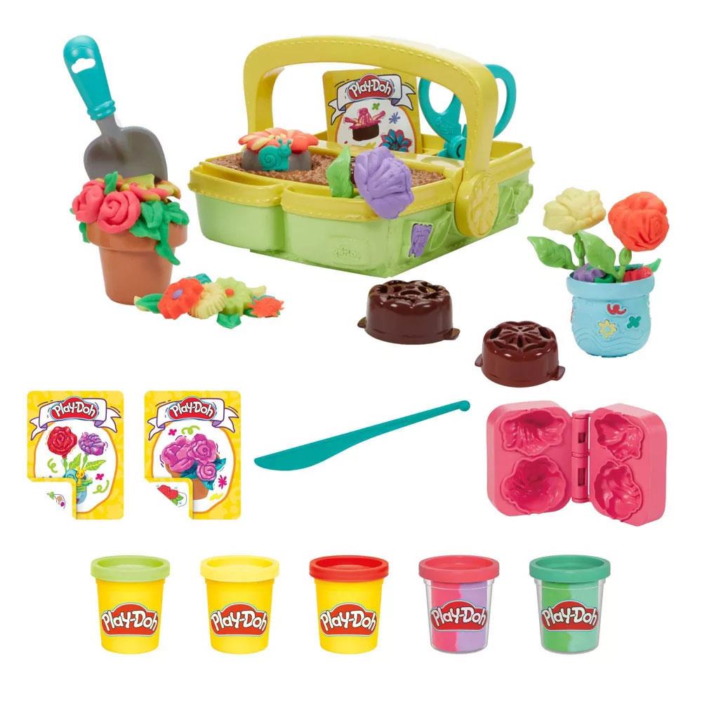 Oyun Hamuru ve Slime, Hasbro, Play Doh Renkli Çiçekler Botanik Oyun Seti G0492