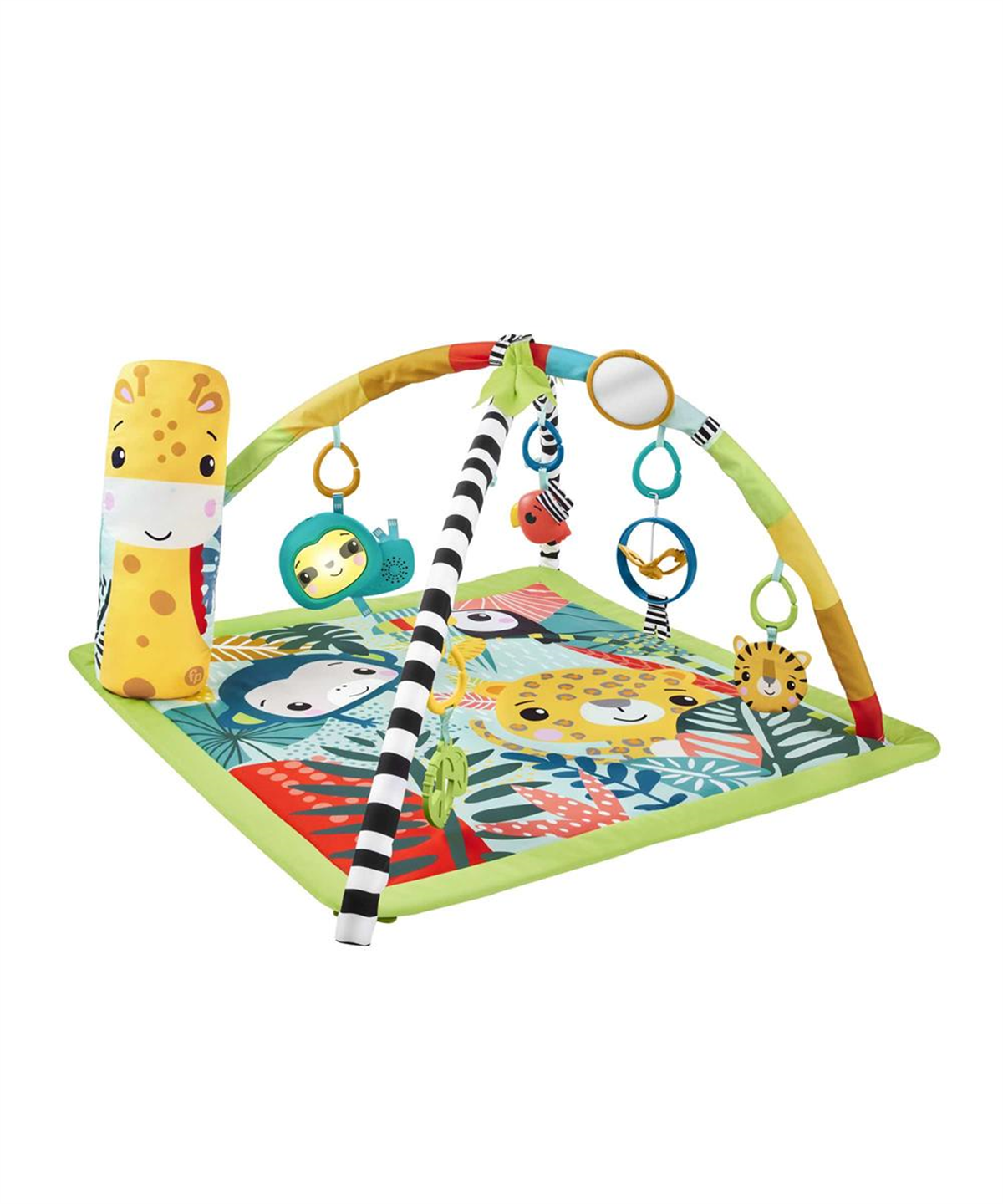 Oyun ve Eğitim Halısı, Fisher Price, Fisher Price 3'ü 1 arada Yağmur Ormanı Duyusal Spor Salonu HJW08