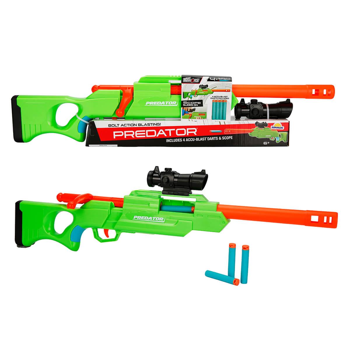 Oyuncak Silahlar, Sunman, Air Warriors Predator 4 Mermili Sünger Dart Atan Silah