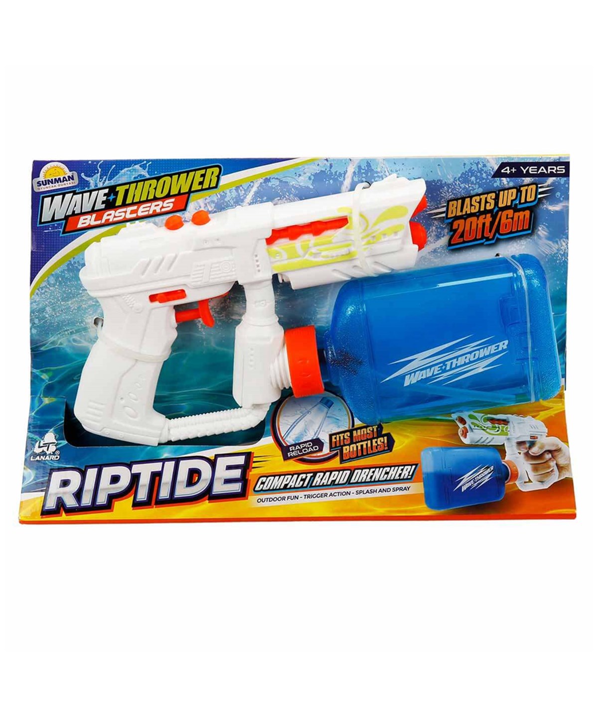Oyuncak Silahlar, Sunman, Lanard Toys 23 cm Riptide Su Tabancası 250 ml