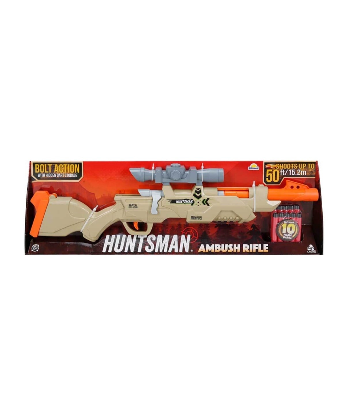 Oyuncak Silahlar, Sunman, Lanard Toys Huntsman Alpha Ambush Tüfek 10 Dartlı