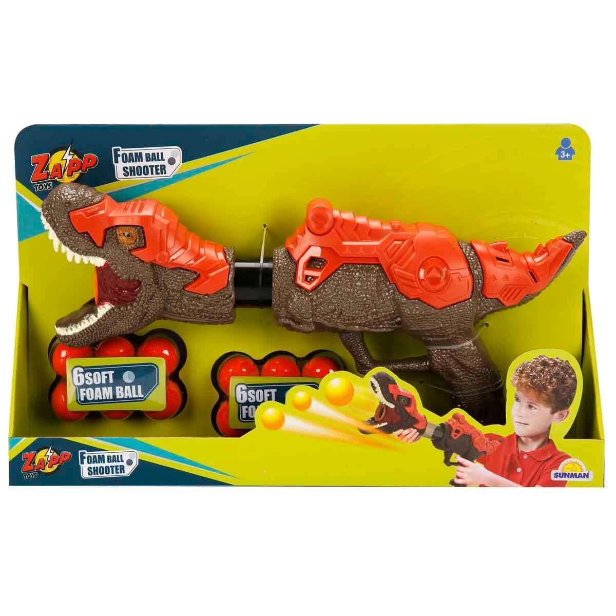 Oyuncak Silahlar, Sunman, Zapp Toys Sünger Top Atan Dinozor Silah 36204 Kahverengi