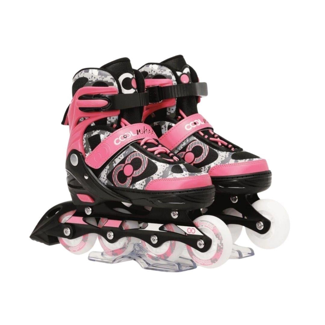 Paten, Furkan Toys, Cool Wheels Glow Pixel Paten Pembe/M 34-37 FR38224