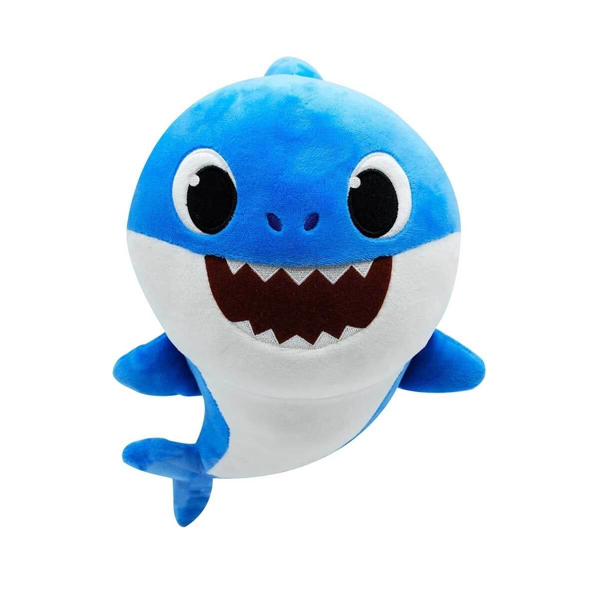 Peluş Hayvanlar, BABY SHARK, Baby Shark Sesli Peluş 25 cm BAH01000  Mavi Babby Shark