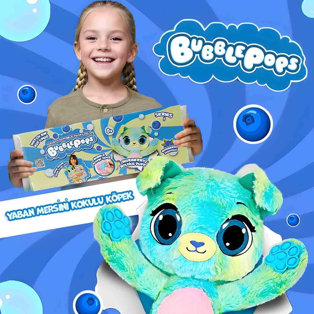 Peluş Hayvanlar, Sunman, Bubble Pops Kokulu Peluş S1 S00012004 Böğürtlen Kokulu Ayı