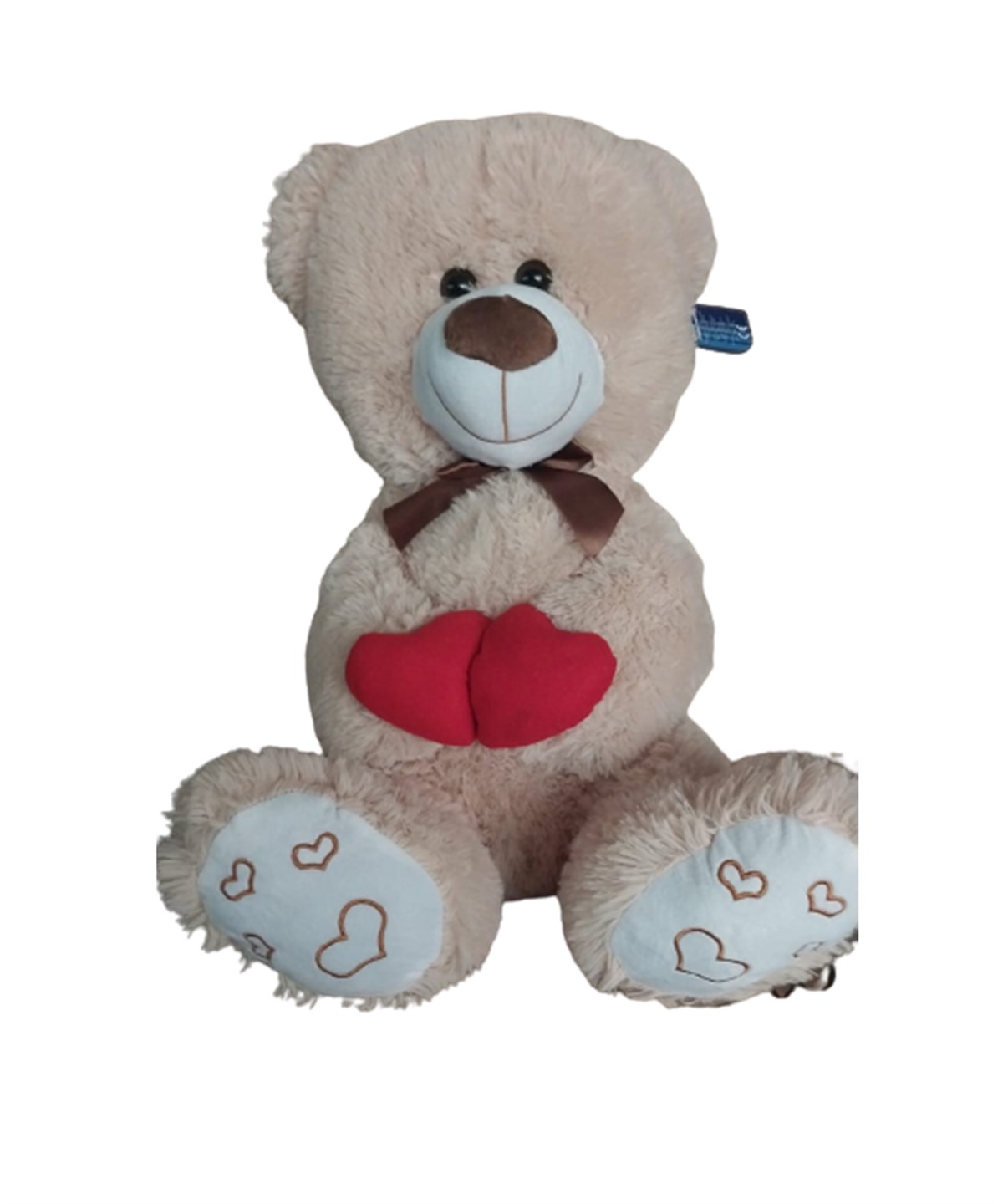 Peluş Hayvanlar, Halley, Halley Çift Kalpli Peluş Ayı 85cm 87307 Kahve