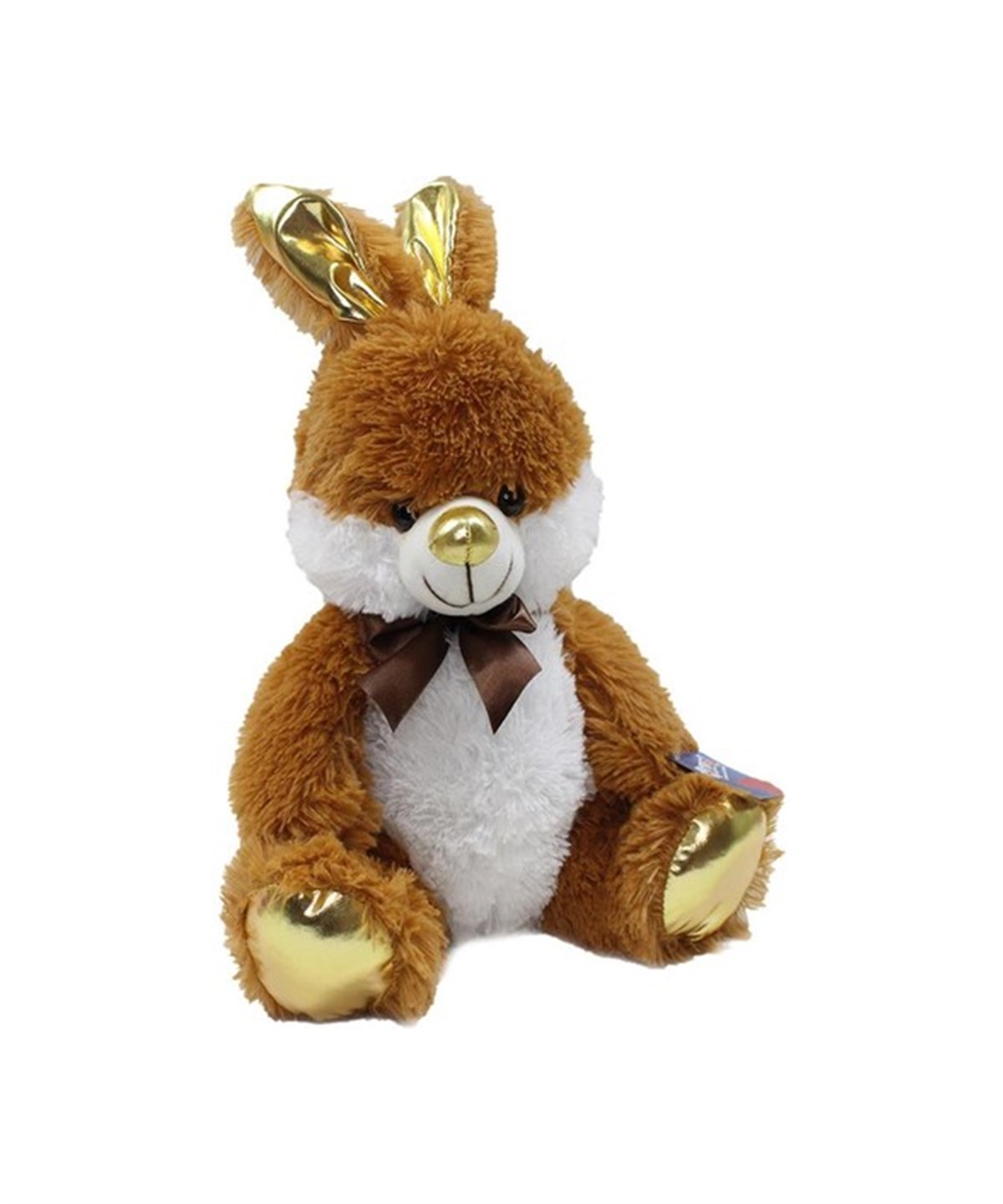 Peluş Hayvanlar, Halley, Halley Parlak Peluş Tavşan 60 cm 25057 Koyu Kahve